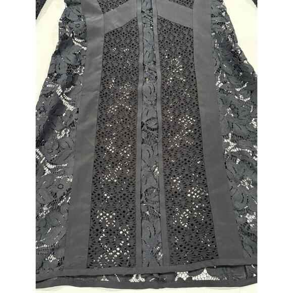 Nanette Lepore Lace Panel Dress Long Sleeve Size 6 (080) - Picture 3 of 11